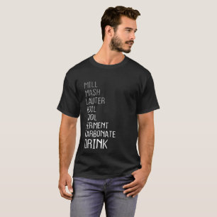 Camiseta Cervecero de elaboración de la cerveza casero del