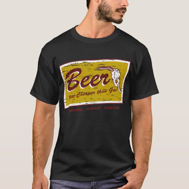 Camiseta CERVEZA… ahora más barata que el gas (Anverso)