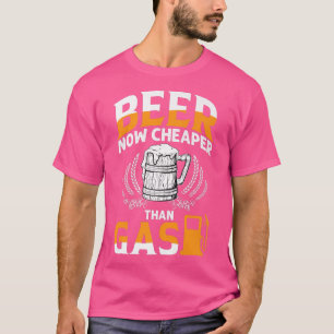 Camiseta Cerveza ahora más barata que la gasolina divertidí