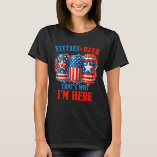 Camiseta Cerveza Americana Para Beber El 4 De Julio Estoy A