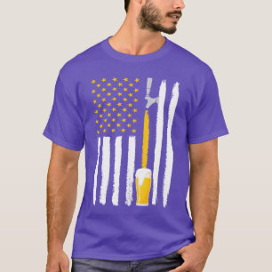 Camiseta Cerveza Artesanal Bandera Americana USA 4 de Julio