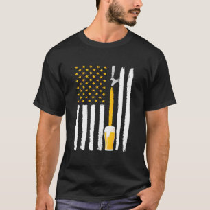Camiseta Cerveza artesanal bandera americana USA 4 de julio