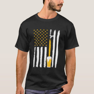 Camiseta Cerveza artesanal bandera americana USA 4 de julio
