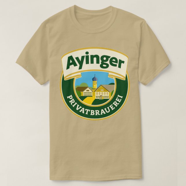 Camiseta cerveza ayinger 1 (Diseño del anverso)