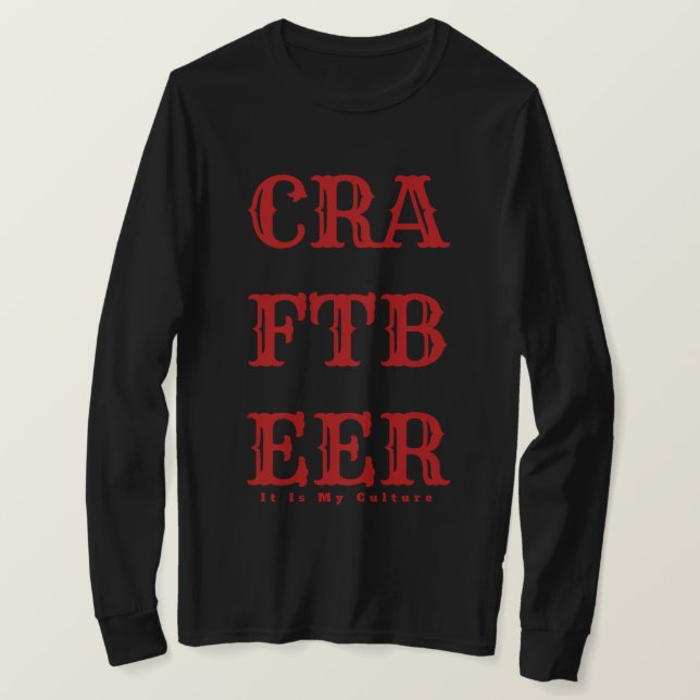 Camiseta CERVEZA BLANCA- Es Mi Estilo Cultural 3 Rojo (Anverso del diseño)