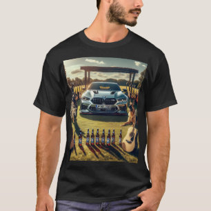Camiseta Cerveza BMW, guitarras y perros
