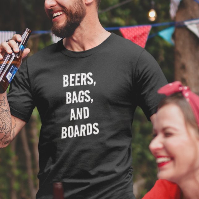 Camiseta Cerveza Bolsas y Tablas Juego de Corn Hole (Subido por el creador)