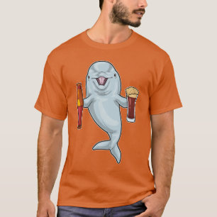 Camiseta Cerveza botella delfín