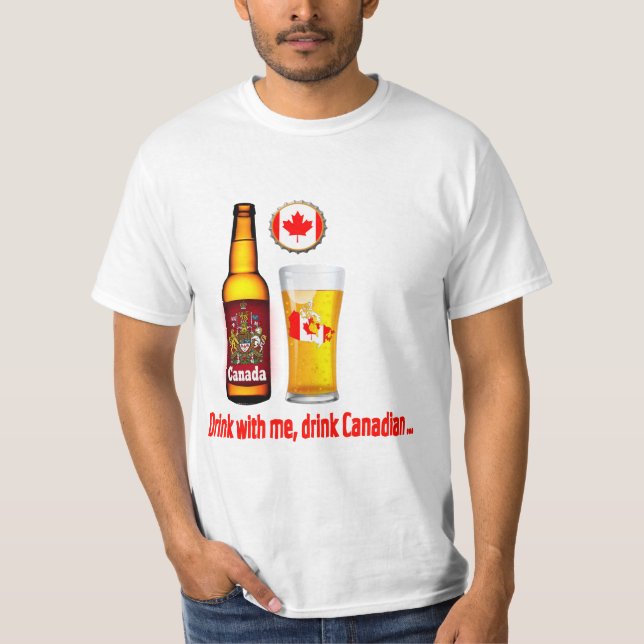 Camiseta Cerveza canadiense (Anverso)