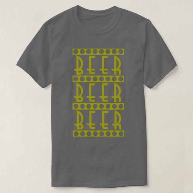 Camiseta Cerveza Cerveza Cerveza 2 (Diseño del anverso)