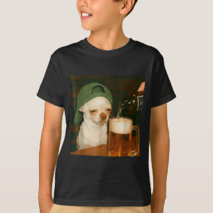 Camiseta Cerveza Chihuahua Meme Divertido Perro Reacción Hu