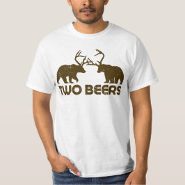 Camiseta Cerveza, ciervo, oso. Un regalo divertido para los
