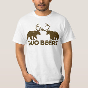 Camiseta Cerveza, ciervo, oso. Un regalo divertido para los