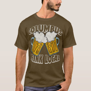 Camiseta Cerveza Colón Craft, Hombres Beerros Fríos De Ohio