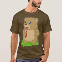 Camiseta Cerveza con botella de oso