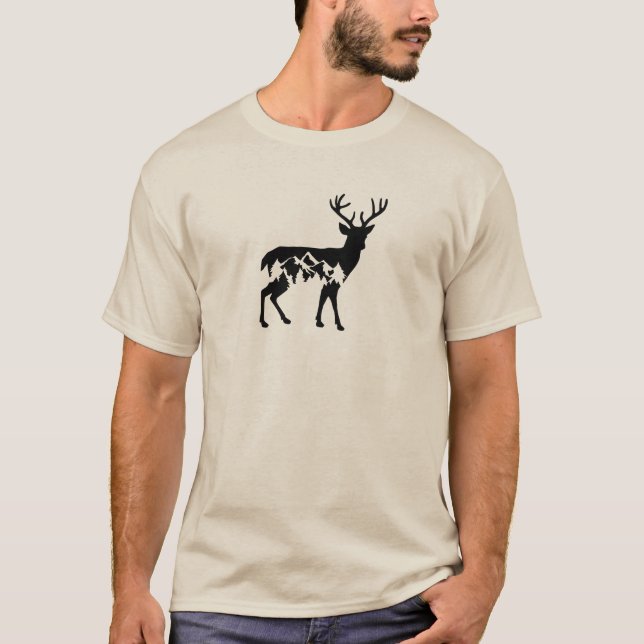 Camiseta Cerveza con montañas (Anverso)