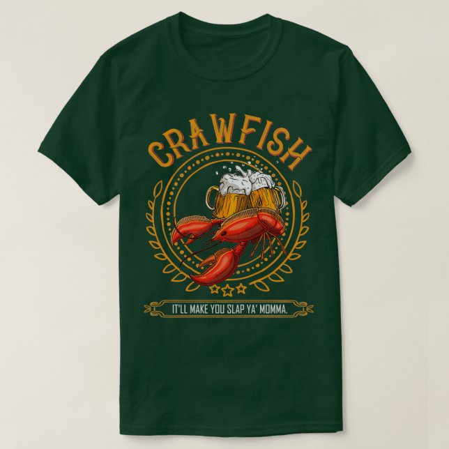 Camiseta Cerveza Crawfish amp Haz que te regales ya Momma G (Diseño del anverso)