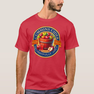 Camiseta Cerveza Cummins Cider Humor para Adultos Novedad -