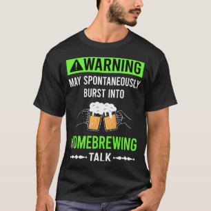 Camiseta Cerveza de advertencia verde Cerveza de fabricació