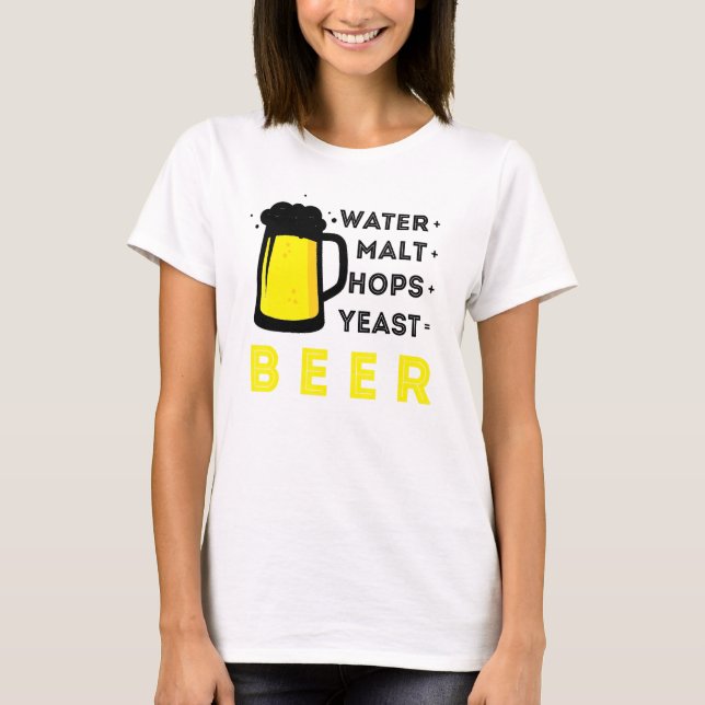 Camiseta Cerveza De Artesanía Y Hopos De Hogar O De Maleter (Anverso)