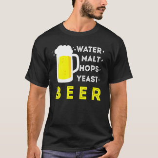 Camiseta Cerveza De Artesanía Y Hopos De Hogar O De Maleter