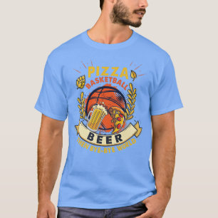 Camiseta Cerveza De Baloncesto Pizza Después Mundo Byebye 1