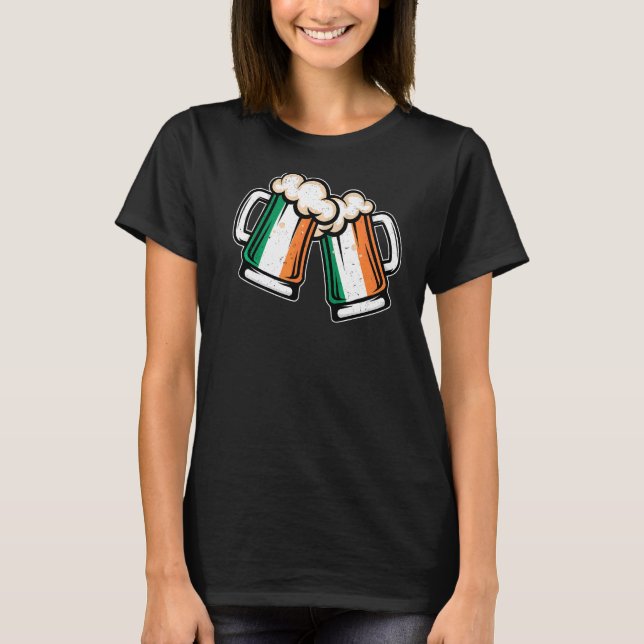 Camiseta Cerveza de bandera de Irlanda Mug Guay Cerveza irl (Anverso)