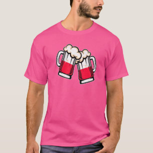 Camiseta Cerveza de bandera de Polonia Mug Guay Cerveza pol