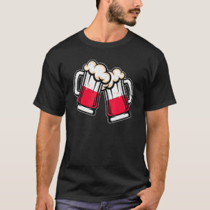 Camiseta Cerveza de bandera de Polonia Mug Guay Cerveza pol