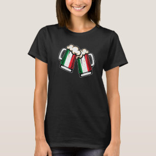 Camiseta Cerveza de bandera italiana Mug Guay Cerveza itali