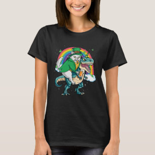 Camiseta Cerveza de gato persa Dino Rex Horn Rainbow