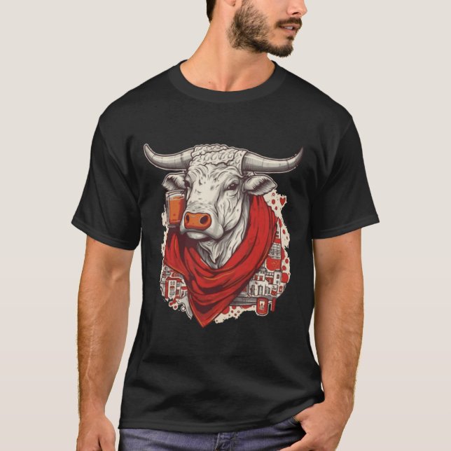 Camiseta Cerveza de la feria de la Bull euskadi y País Vasc (Anverso)