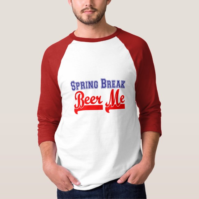 Camiseta Cerveza de las vacaciones de primavera yo (fiesta (Anverso)