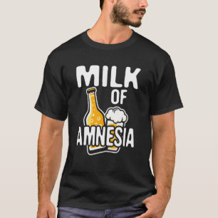 Camiseta Cerveza de leche de amnesia borracho diseño gráfic