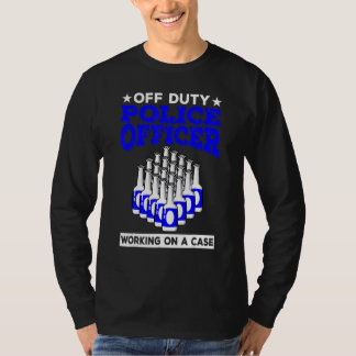 Camiseta Cerveza de oficial de policía fuera de servicio tr