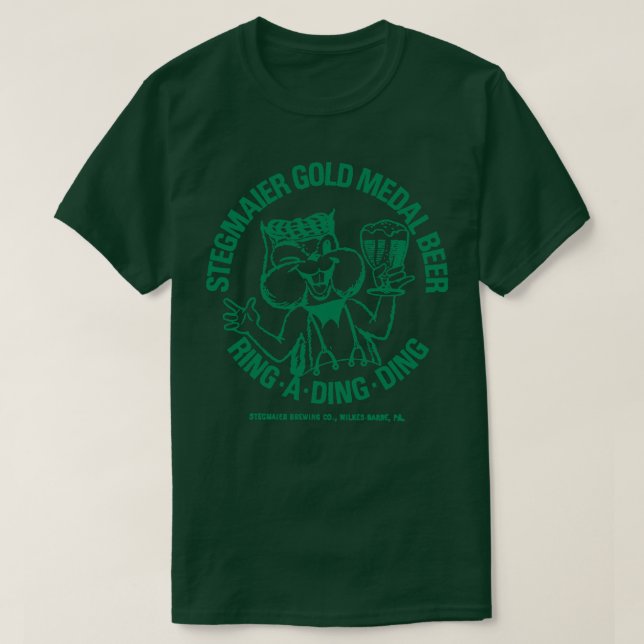 Camiseta Cerveza de oro Stegmaier (Diseño del anverso)