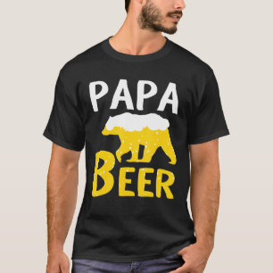 Camiseta Cerveza de oso caminando Feliz papá Abuelo Papá Ce