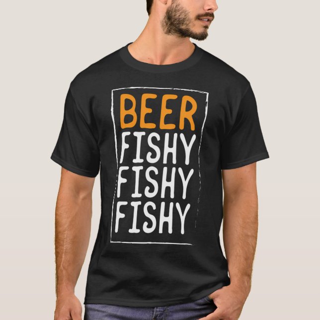 Camiseta Cerveza de pesca Pesca Pesca Pesca Idea de regalo  (Anverso)