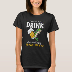 Camiseta Cerveza de pescador alcohólico Pescador de pesca