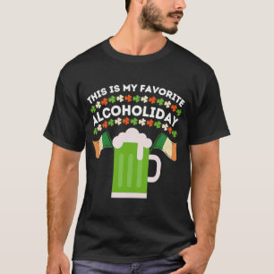 Camiseta Cerveza de San Patrick tomando alcohol de arroz