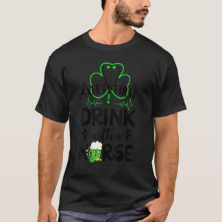Camiseta Cerveza De Seguridad De Primera Bebida Con Una Enf