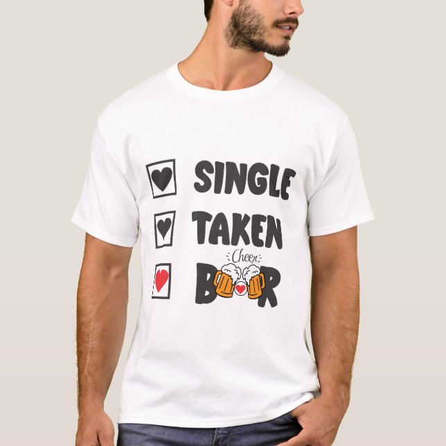 Camiseta Cerveza de un solo trago (Anverso)