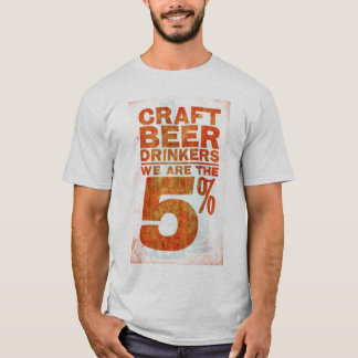 Camiseta Cerveza del arte Bebedor-somos los 5%