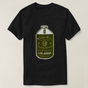 Camiseta Cerveza del arte - blanco del verde del jarro el