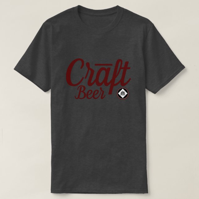 Camiseta Cerveza del arte - símbolo Ver.2 Borgoña de los (Diseño del anverso)