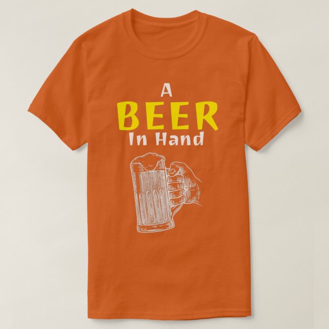 Camiseta cerveza divertida 10 (Diseño del anverso)