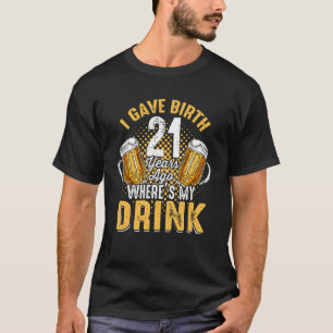 Camiseta Cerveza divertida 2001 21 años de edad