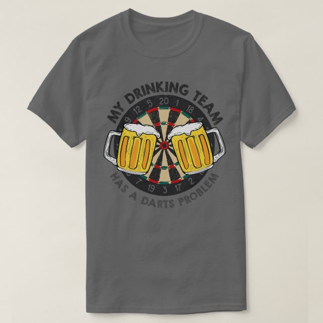 Camiseta Cerveza divertida de dardos diciendo dardos motif  (Diseño del anverso)
