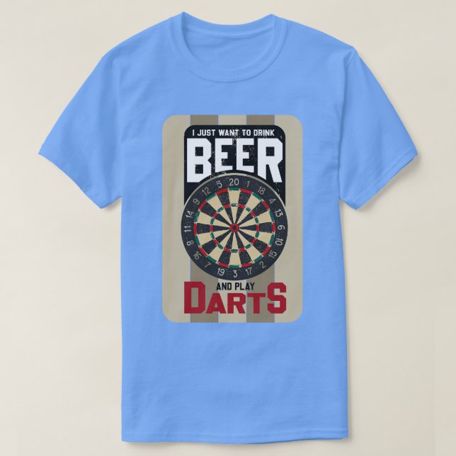 Camiseta Cerveza divertida de dardos diciendo dardos motif  (Diseño del anverso)