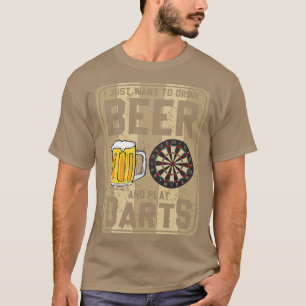 Camiseta Cerveza divertida de dardos diciendo dardos motif
